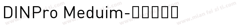 DINPro Meduim字体转换